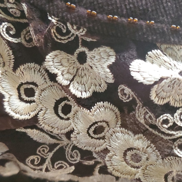 Lace and corduroy fitted  jacket - Picture 6 of 6